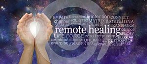 High Frequency remote healing Word Tag Cloud