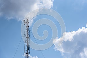 High frequency telecommunication pole.