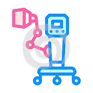 high-frequency thermotherapy apparatus color icon vector illustration photo