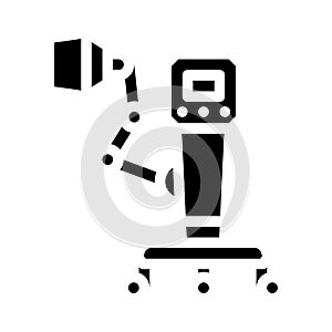 high-frequency thermotherapy apparatus glyph icon vector illustration photo