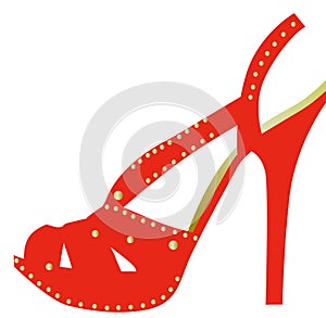 High heel shoe