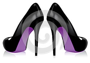 High heel shoes