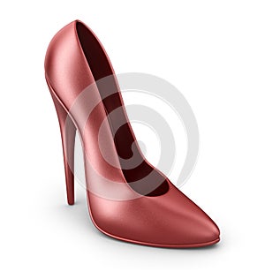 High heel shoes. 3D Icon