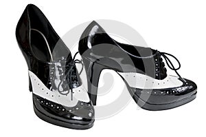 High heel spats isolated with clipping path photo