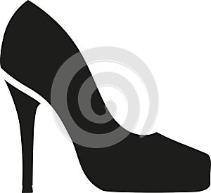 High heel symbol