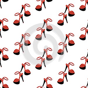 High heels seamless pattern