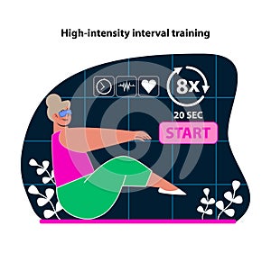 High-intensity interval training in VR. Engage in pulse-racing workouts with virtual guidance.