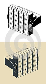 High intensity LED light for outdoor rated