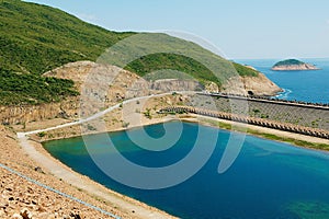 High Island Reservoir in Hong Kong Global Geo Park of China in Hong Kong, China.