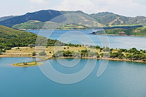 High Island Reservoir and Hong Kong Global Geo Park of China in Hong Kong, China.