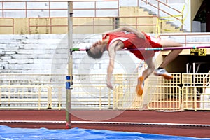 High Jump Action (Blurred)