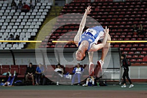 High jump athlete