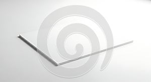 Blank white magazine mockup stack template