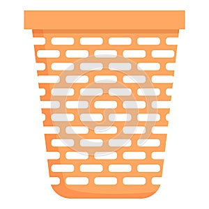 High laundry basket icon cartoon . Machine fabric