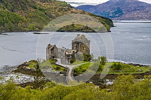 A high level view over Loch Duich and Loch Alsh, Scotland