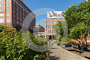 The High Line, known as High Line Park, elevated linear park.