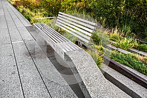 High Line Park bench photo