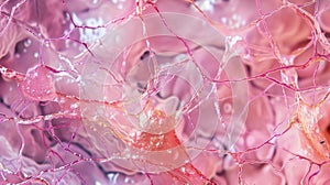 High magnification image of chondrocytes secreting and maintaining the extracellular matrix of the cartilage including photo