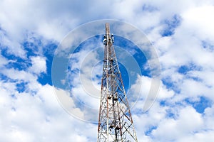 High Mobile Tower and blue sky
