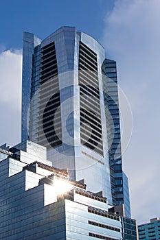 High modern skyscrapers