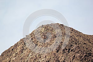 High MOUNTAIN detail with sky background