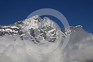 High mountain in the Everest National Park