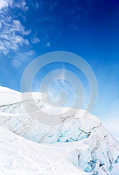 High mountain glacier