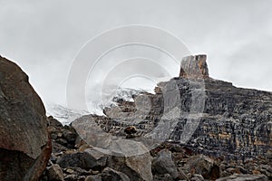 High mountain landscape in th Andes photo