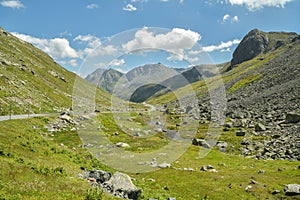 High mountain pass Fluelapass