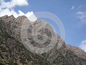 High mountain touching the sky, big mountain in kashmir, kashmir hills, kashmir beauty photo