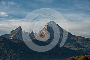 High mountain `Watzmann` in Germany -Bayern