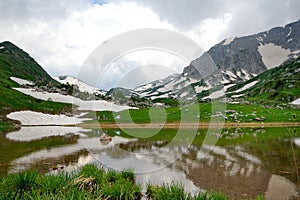 High-mountainous lake