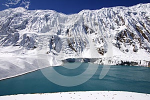 High-mountainous lake Tilicho photo