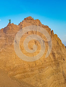 High mountains in Lut desert in Iran