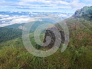 High mountains with rocks at Chaing mai, Thailand