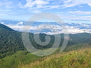 High mountains with rocks at Chaing mai, Thailand