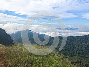 High mountains with rocks at Chaing mai, Thailand