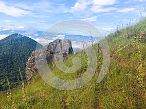 High mountains with rocks at Chaing mai, Thailand