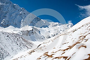 High mountains springtime view.