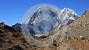 High Mountains Tobuche and Tabuche seen from Lobuche