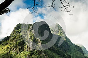 High mountains tropical rainforests Thailand