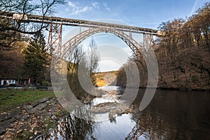 high muengstener railway bridge in germany