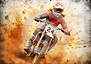 High Octane Battle: A Talented, Gorgeous Woman Rides a Vintage Dirt Bike