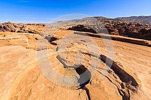 The high offering table at Petra the ancient City Al Khazneh in