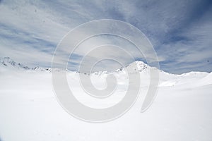 High peak snowfield