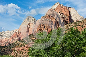 High peak in Zion National Park