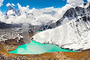 High Peaks and Lake, Himalayas Mountains