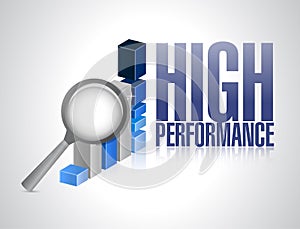 High performance business graph illustration