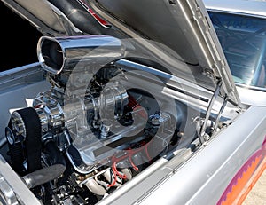 High performance car engine photo