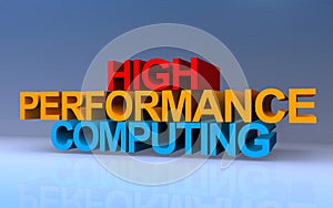 high performance computing on blue